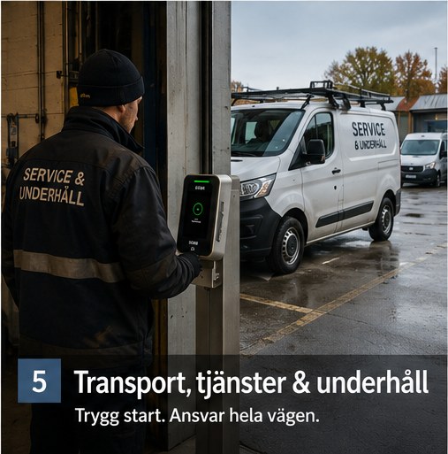 transport, tjänster & underhåll